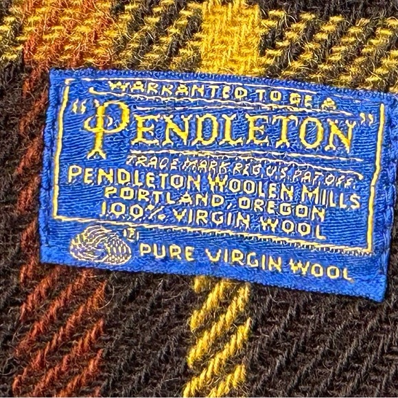 Pendleton Bedding Vintage Pendleton 0 Virgin Wool Plaid Throw